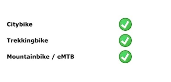 Citybike=ja, Trekking=ja, MTB=ja